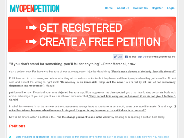 www.myopenpetition.com