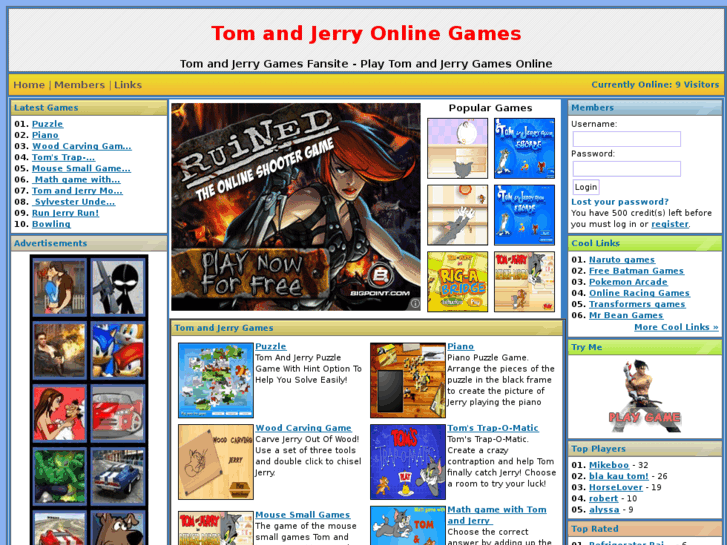 www.tomandjerryonlinegames.org