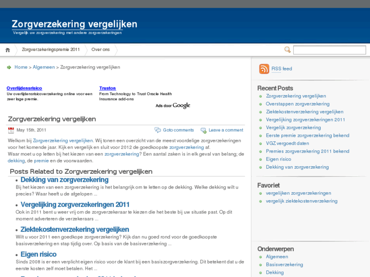 www.vergelijkenzorgverzekering.com