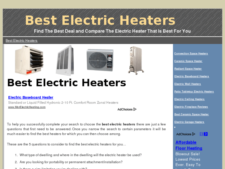 www.bestelectricheaters.info