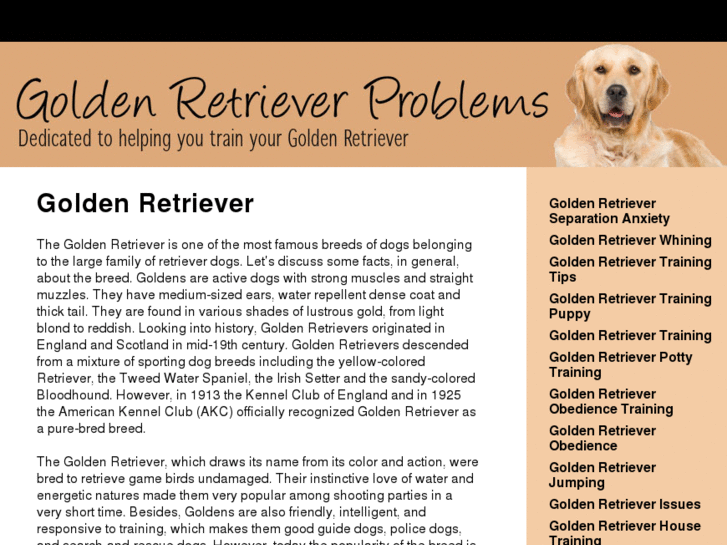 www.goldenretrieverproblems.org