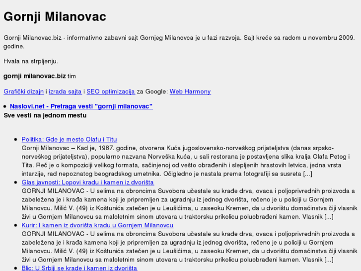 www.gornjimilanovac.biz