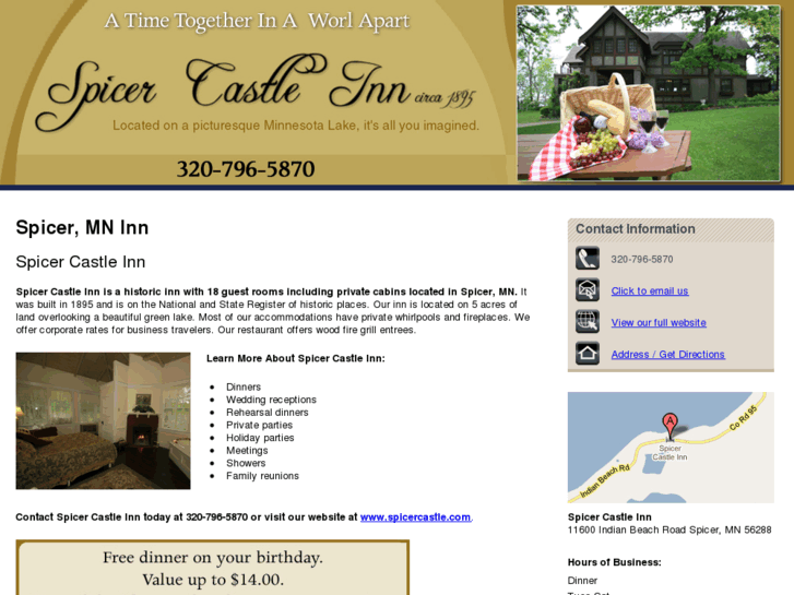 www.spicercastlerestaurant.com