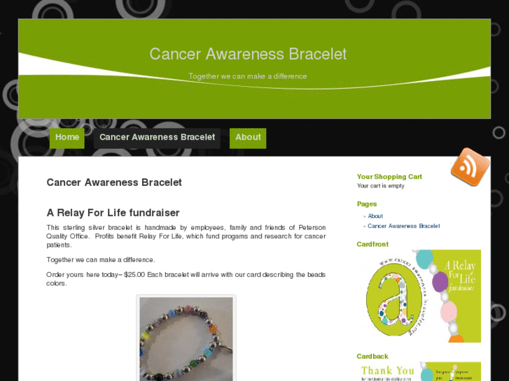 www.cancerawarenessbracelet.org