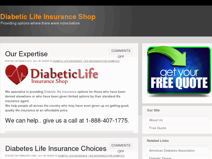 www.diabeticlifeinsuranceshop.com