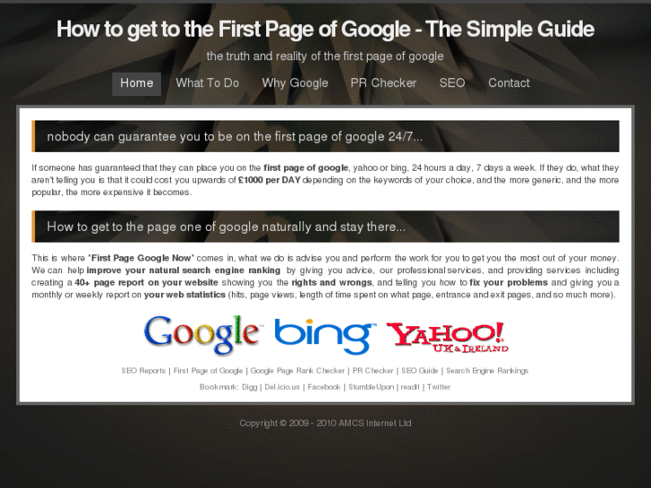 www.firstpagegooglenow.com