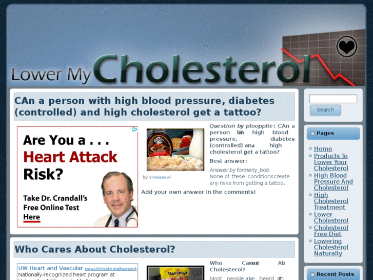 www.lower-my-cholesterol.net