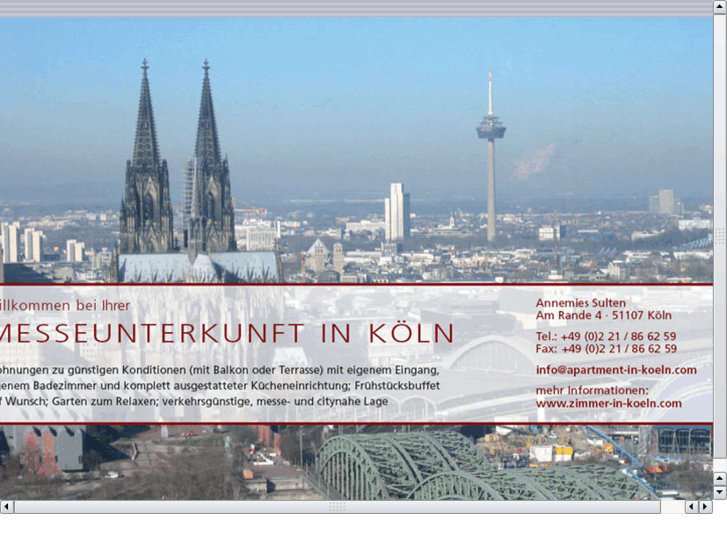 www.messeunterkunft-koeln.com