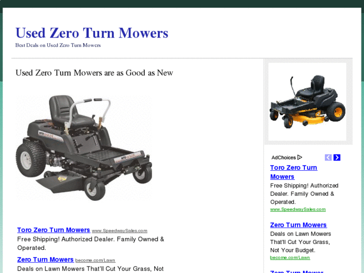 www.usedzeroturnmowers.org