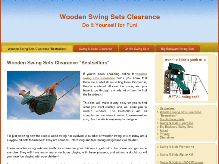 www.woodenswingsetsclearance.net