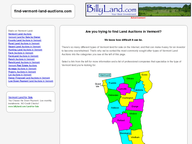 www.find-vermont-land-auctions.com