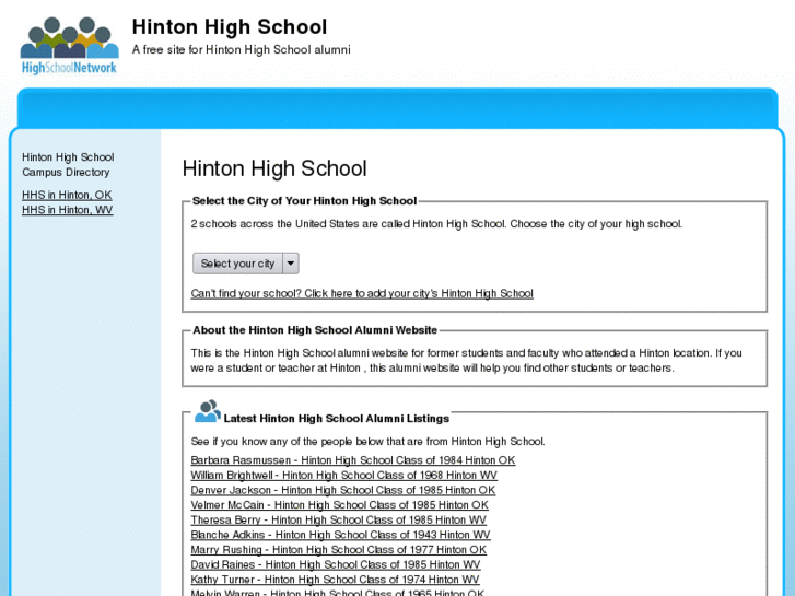 www.hintonhighschool.com