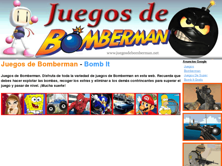 www.juegosdebomberman.net