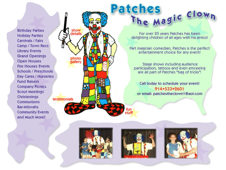 www.patchesthemagicclown.com