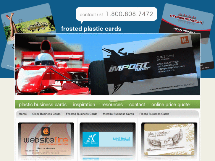 www.plasticfrostedcards.com