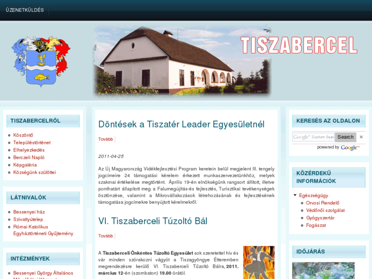 www.tiszabercel.hu