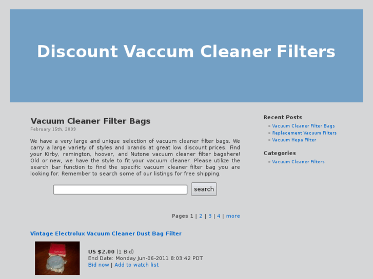 www.vacuumcleanerfilter.info