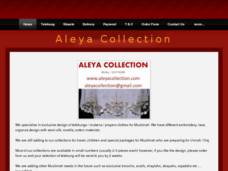 www.aleyacollection.com