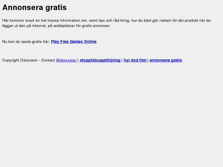 www.annonsera-gratis.com