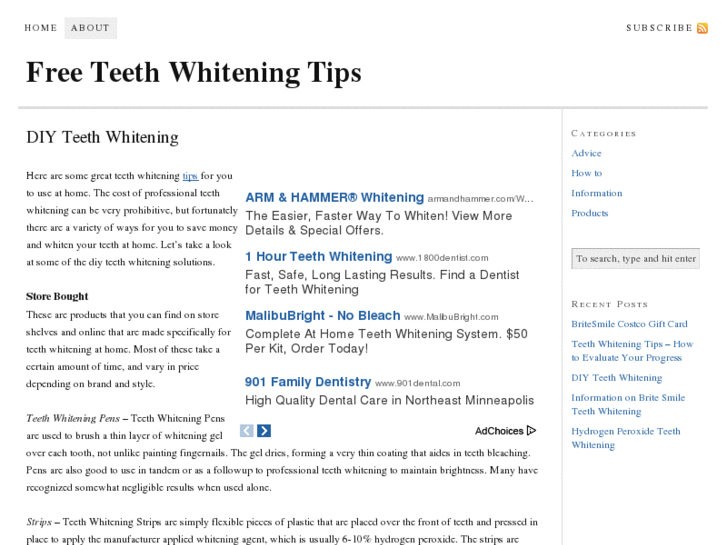 www.freeteethwhiteningtips.com