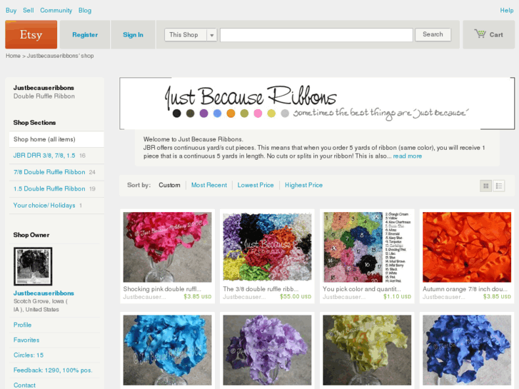 www.justbecauseribbon.com