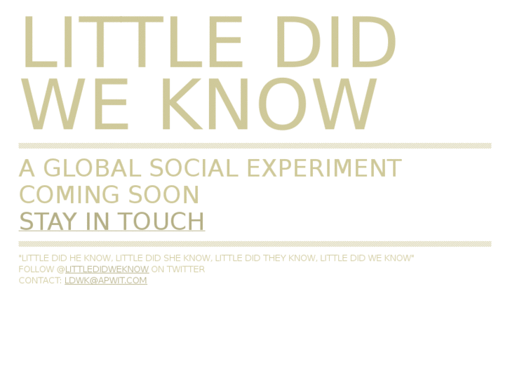 www.littledidweknow.com