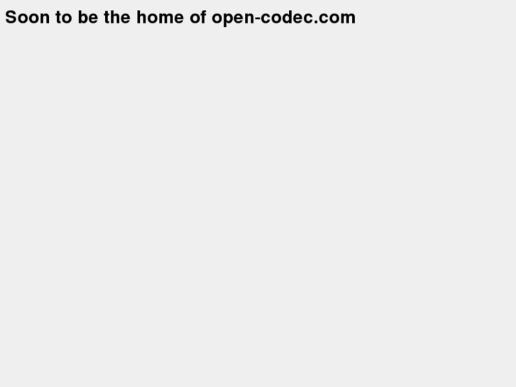 www.open-codec.com