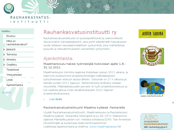 www.rauhankasvatus.fi