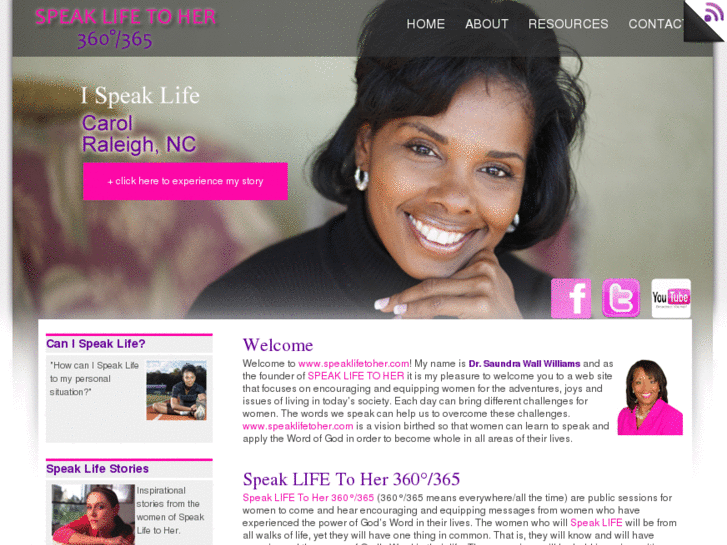 www.speaklifetoher.com