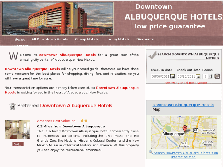 www.downtown-albuquerque-hotels.com