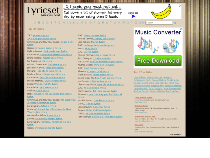 www.lyricset.com