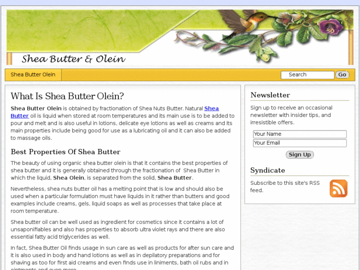 www.shea-butter-and-olein.com