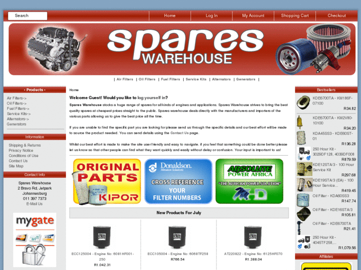 www.spareswarehouse.co.za