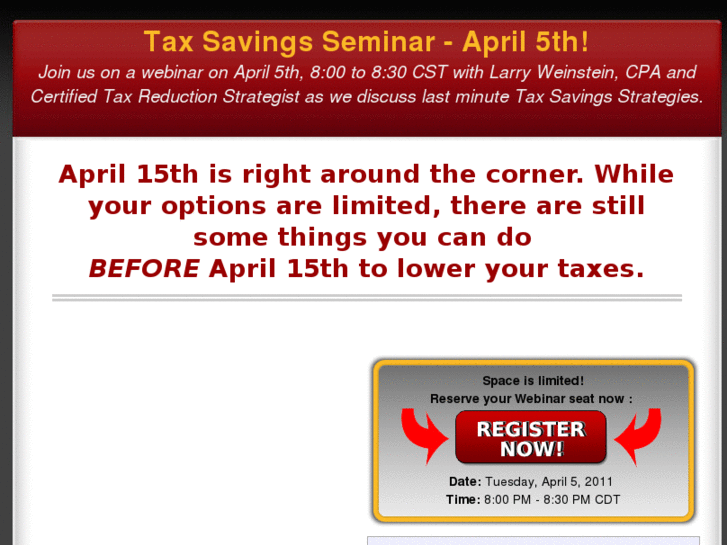 www.taxsavingsseminars.com