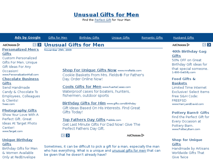 www.unusualgiftsformen.org