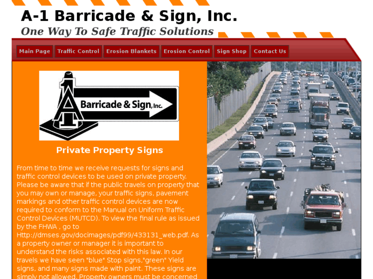 www.a1barricadeandsign.com