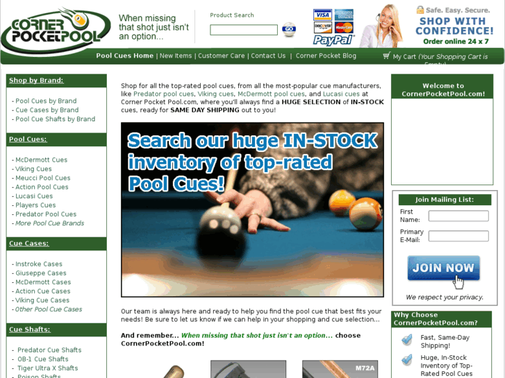 www.cornerpocketpool.com