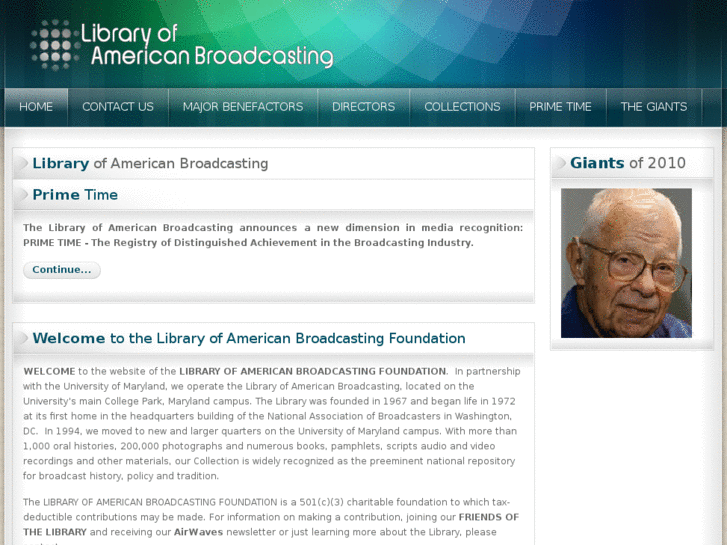 www.libraryofamericanbroadcasting.com