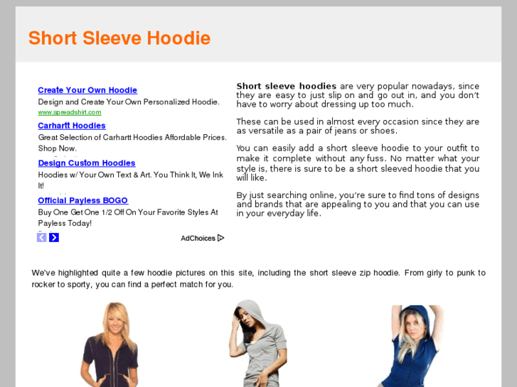 www.shortsleevehoodie.com