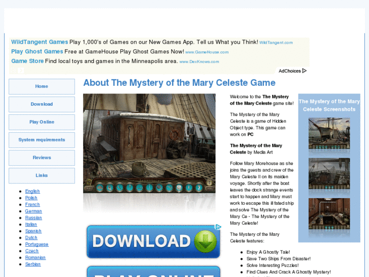 www.themysteryofthemarycelesteonlinegame.com