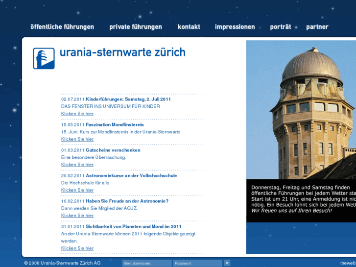 www.urania-sternwarte.ch