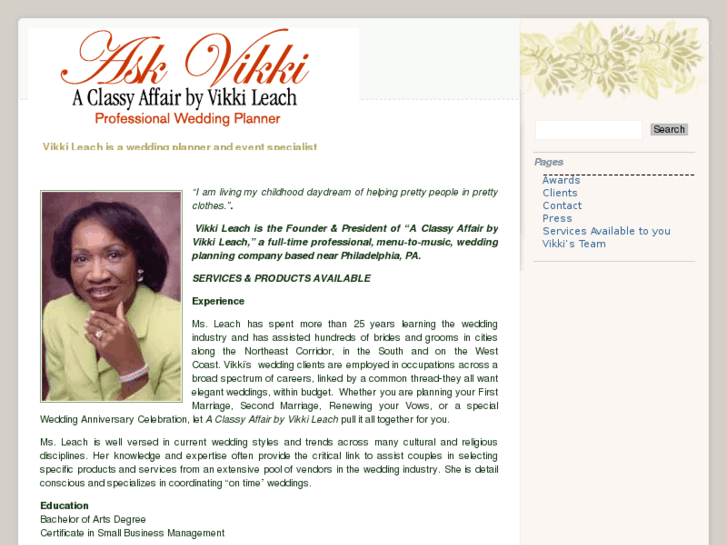 www.aclassyaffairbyvikkileach.com