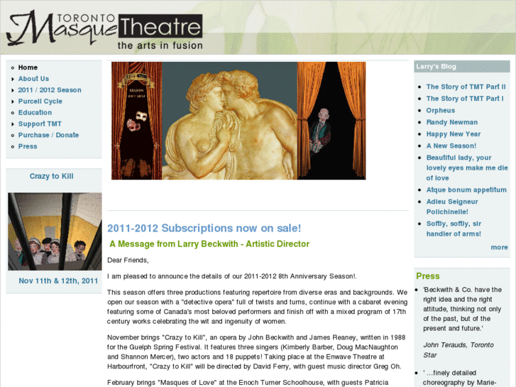 www.torontomasquetheatre.com