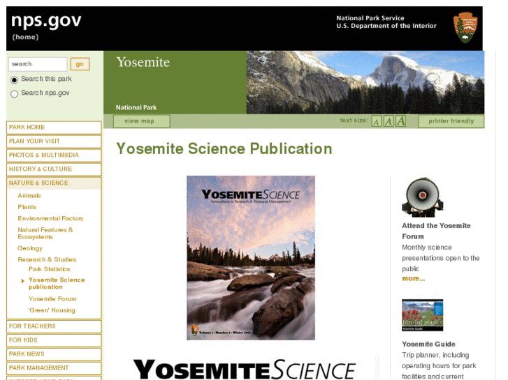 www.yosemitescience.org