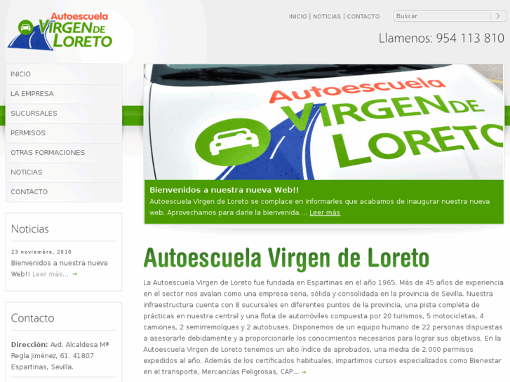 www.autoescuelavirgendeloreto.com