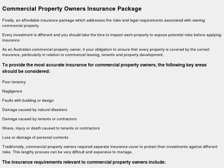 www.commercialpropertyownersinsurance.com.au