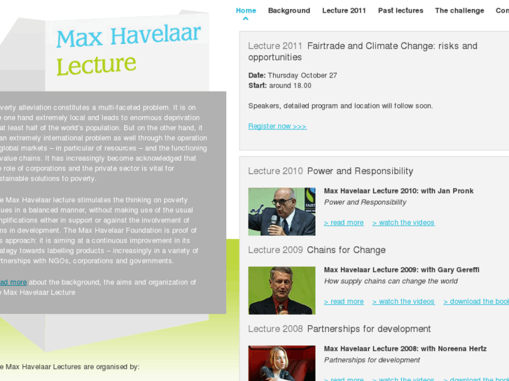 www.maxhavelaarlecture.org