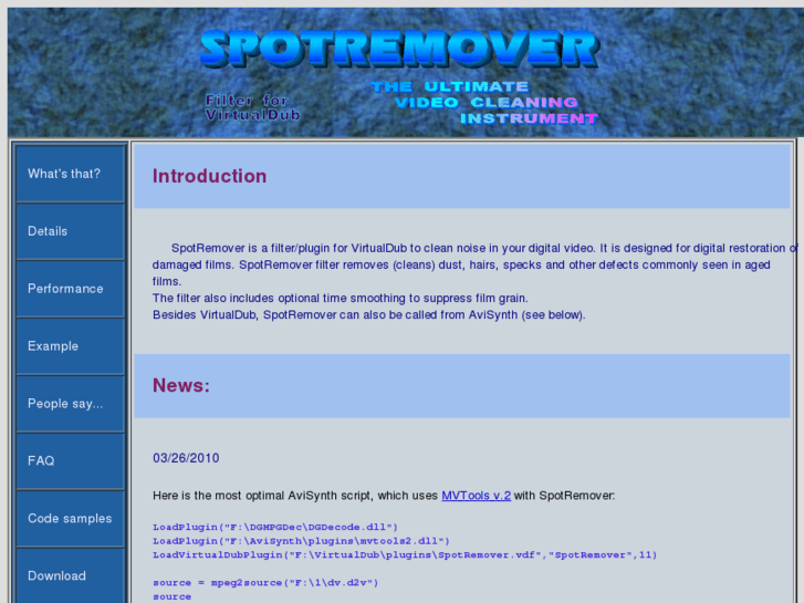 www.spotremoverfilter.com