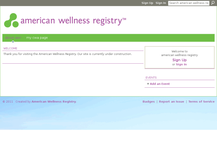 www.americanwellnessregistry.com