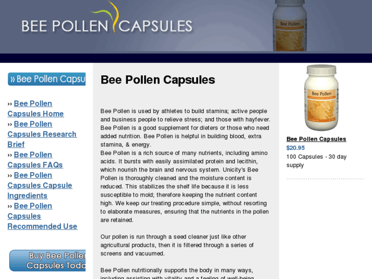 www.beepollencapsules.net